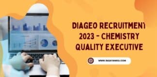 Diageo Recruitment 2023 - Chemistry Quality Executive
