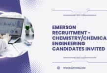 Emerson Recruitment - Chemistry/Chemical Engineering Candidates Invited