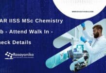 ICAR IISS MSc Chemistry Job - Attend Walk In - Check Details