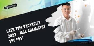 IISER TVM Vacancies 2023 - MSc Chemistry SRF Post