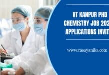 IIT Kanpur PhD Chemistry Job 2023 - Applications Invited