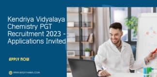Kendriya Vidyalaya Chemistry PGT Recruitment 2023 - Applications Invited