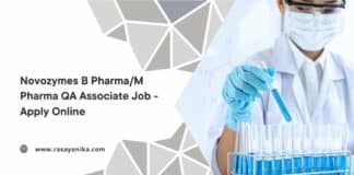 Novozymes B Pharma/M Pharma QA Associate Job - Apply Online
