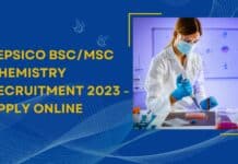 PepsiCo BSc/MSc Chemistry Recruitment 2023 - Apply Online