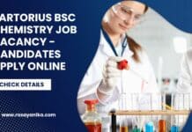 Sartorius BSc Chemistry Job Vacancy - Candidates Apply Online