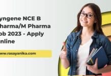 Syngene NCE B Pharma/M Pharma Job 2023 - Apply Online