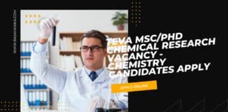 Teva MSc/PhD Chemical Research Vacancy - Chemistry Candidates Apply