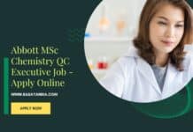 Abbott MSc Chemistry QC Executive Job - Apply Online