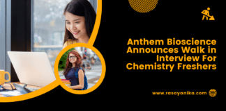 Anthem Bioscience Announces Walk in Interview For Chemistry Freshers