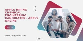 Apple Hiring Chemical Engineering Candidates - Apply Online