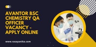 Avantor BSc Chemistry QA Officer Vacancy - Apply Online