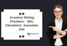 Avantor Hiring Freshers - BSc Chemistry Associate Job