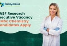 BASF Research Executive Vacancy - MSc Chemistry Candidates Apply