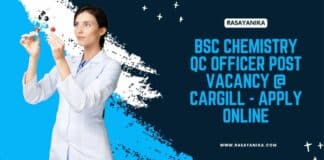 BSc Chemistry QC Officer Post Vacancy @ Cargill - Apply Online