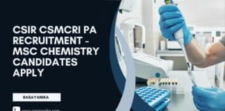 CSIR CSMCRI PA Recruitment - MSc Chemistry Candidates Apply