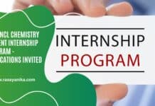 CSIR-NCL Chemistry Student Internship Program - Applications Invited