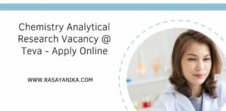 Chemistry Analytical Research Vacancy @ Teva - Apply Online