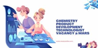 Chemistry Product Development Technologist Vacancy @ Mars