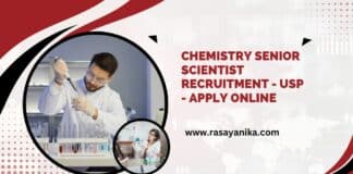 Chemistry Senior Scientist Recruitment - USP - Apply Online