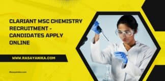 Clariant MSc Chemistry Recruitment - Candidates Apply Online