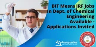 BIT Mesra JRF Jobs RS