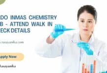 DRDO INMAS Chemistry Job - Attend Walk In - Check Details