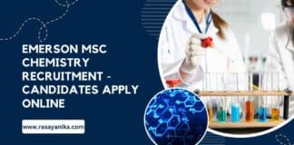 Emerson MSc Chemistry Recruitment - Candidates Apply Online
