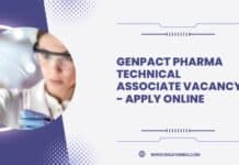 Genpact Pharma Technical Associate Vacancy - Apply Online