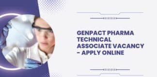Genpact Pharma Technical Associate Vacancy - Apply Online