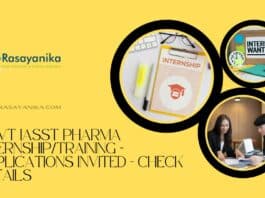 Govt IASST Pharma Internship/Training - Applications Invited - Check Details
