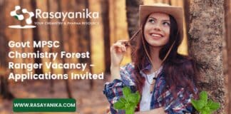 Govt MPSC Chemistry Forest Ranger Vacancy - Applications Invited