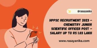 HPPSC Recruitment 2023 - Chemistry Junior Scientific Officer Post - Salary up to Rs 1.03 Lakh