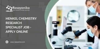 Henkel Chemistry Research Specialist Job - Apply Online