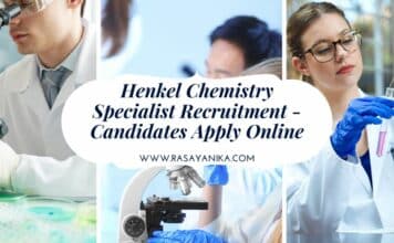 Henkel Chemistry Specialist Recruitment - Candidates Apply Online