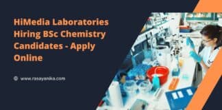 HiMedia Laboratories Hiring BSc Chemistry Candidates - Apply Online