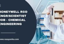 Honeywell R&D Engr/Scientist Job - Chemical Engineering