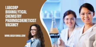 LabCorp Bioanalytical Chemistry Pharmacokineticist Vacancy