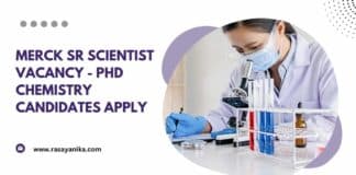 Merck Sr Scientist Vacancy - PhD Chemistry Candidates Apply