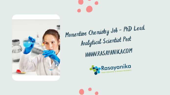 Momentive Chemistry Job - PhD Lead Analytical Scientist Post