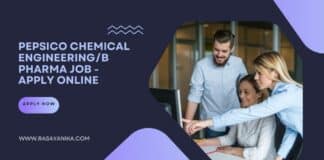 PepsiCo Chemical Engineering/B Pharma Job - Apply Online