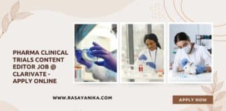 Pharma Clinical Trials Content Editor Job @ Clarivate - Apply Online