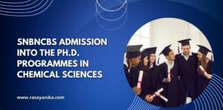 SNBNCBS Admission into the Ph.D. Programmes in Chemical Sciences