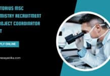 Sartorius MSc Chemistry Recruitment - Project Coordinator Post