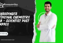 Schrödinger Medicinal Chemistry Job - Scientist Post - Apply