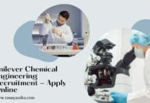 Unilever Chemical Engineering Recruitment - Apply Online