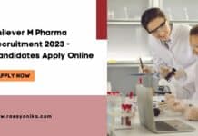 Unilever M Pharma Recruitment 2023 - Candidates Apply Online