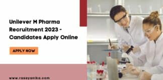 Unilever M Pharma Recruitment 2023 - Candidates Apply Online