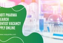 Abbott Pharma Research Scientist Vacancy - Apply Online