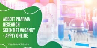 Abbott Pharma Research Scientist Vacancy - Apply Online