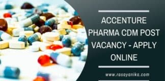 Accenture Pharma CDM Post Vacancy - Apply Online
